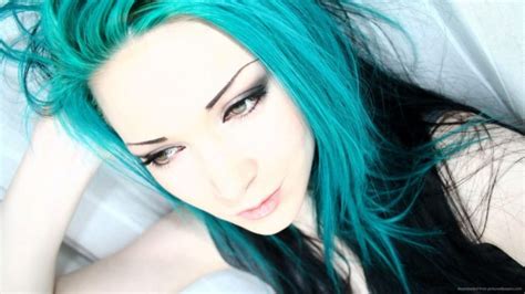 Women Blue Hair Perfection Face Hd Wallpapers Desktop And Mobile