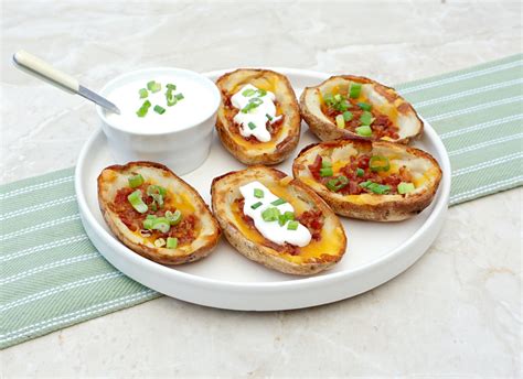 But if you're lightly oiling your potatoes for a crispy skin you will get oil in the bottom of. Oven Baked Potato Skins are crispy, cheesy and delicious.