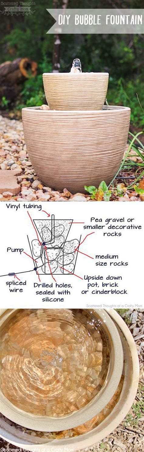 You will not need to worry about getting a permanent water source to your site since you can just fill it. 24 Best DIY Water Feature Ideas and Designs for 2020