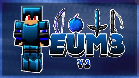 Eum3 Blue V2 Mcpe Texture Pack Fpsfriendly Youtube