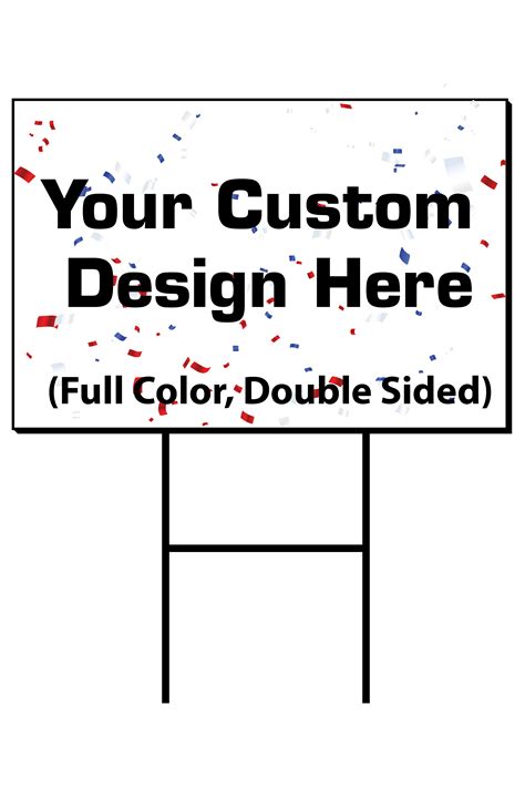 Custom Yard Sign Full Color Double Sided Shop At Liberty Sign And