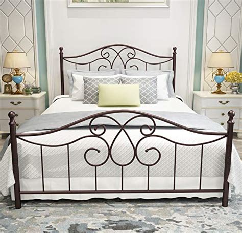 Buy Yerperfo Vintage Sturdy Metal Bed Frame Queen Size With Vintage