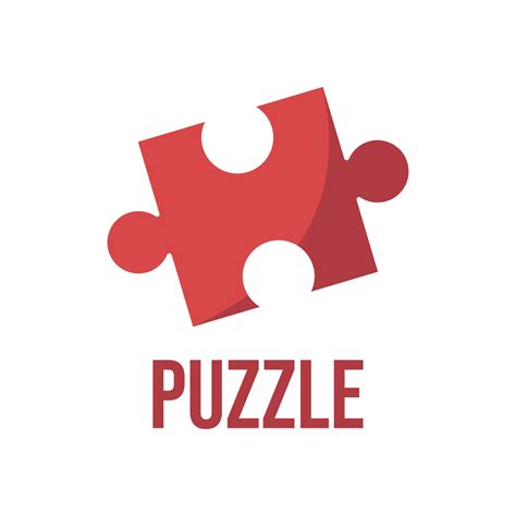 Puzzle Piece Logo Icon Vector Design Jigsaw Illustration Free Editable