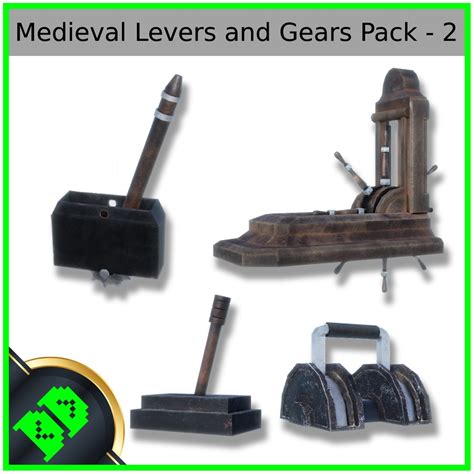Modèle 3d De Pack De Leviers Et Engrenages Médiévaux 2 Turbosquid