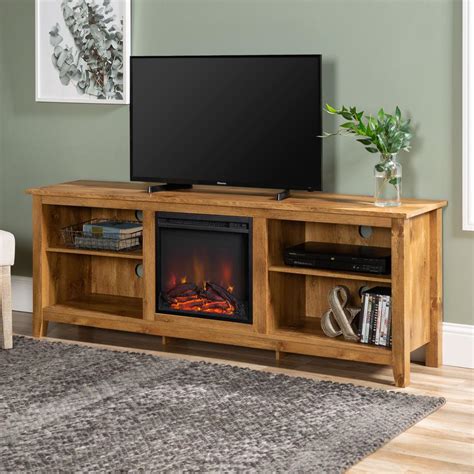 At fireplace depot we carry a large variety of electric fireplaces for limitless applications. Walker Edison Furniture Company Barnwood 70 in. Wood Media ...
