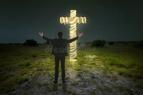 Business Man Raising Hand And Praying To God Stock Photo Image Of