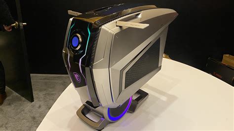 Msi Meg Aegis Ti5 Is An Ambitious 5g Gaming Desktop With An Oled Screen Tom S Hardware