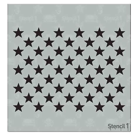 50 Stars Stencil Reusable Craft And Diy Stencils S101308s Etsy