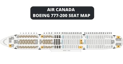 Boeing 777 200 Seat Map With Airline Configuration