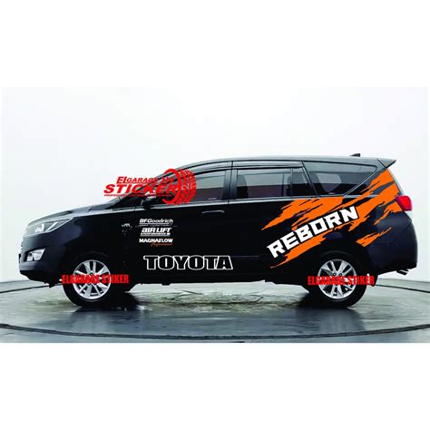 Jual Stiker Mobil Innova Cutting Stiker Body Mobil Innova Reborn Stiker