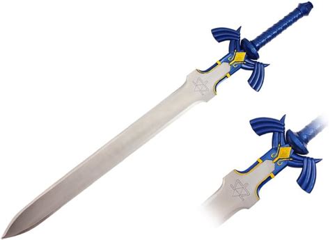 swordmaster 1 1 full size link s master sword from the legend of zelda with plaque amazon