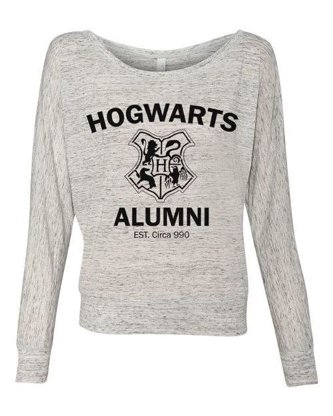 Harry Potter Hogwarts Alumni Ladies Long Sleeve Slouchy Pullover