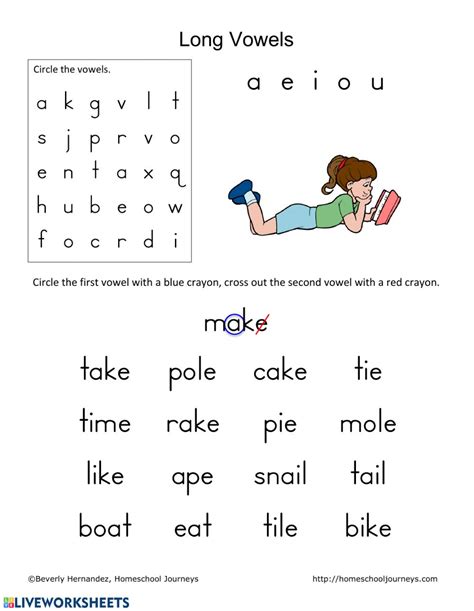 Vowel Review Intro To Long Vowels Worksheet My Xxx Hot Girl