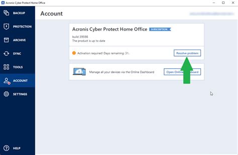 Acronis Cyber Protect Home Office Windows Youve Exceeded The