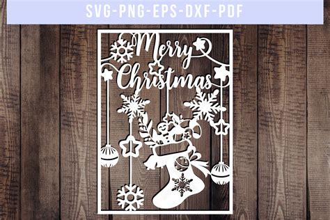 Bundle Of 9 Christmas Papercut Templates Holiday Svg Pdf 294032