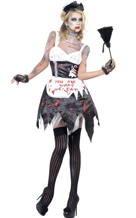zombie fatal french maid costume women s sexy halloween costume