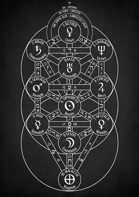Kabbalistic Tree Of Life Poster By Zapista Ou