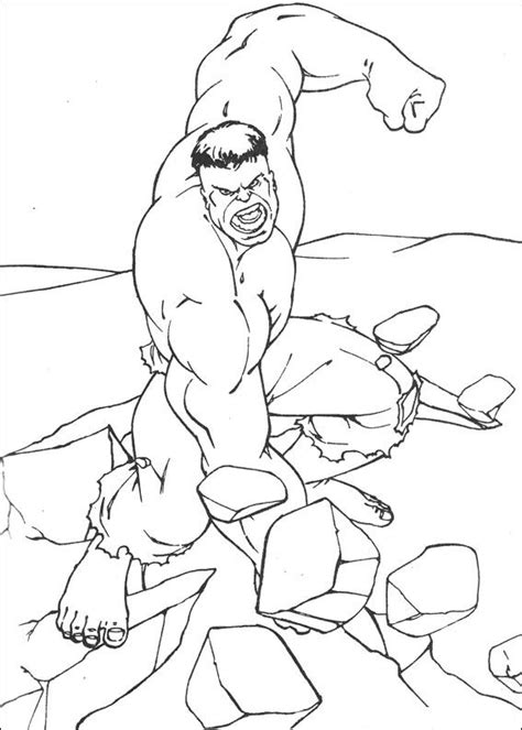 Kidsnfun Kleurplaat Hulk Hulk