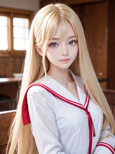 1 girl、super long straight blonde hair that is golden and very dazzling and beautiful、silky hair
