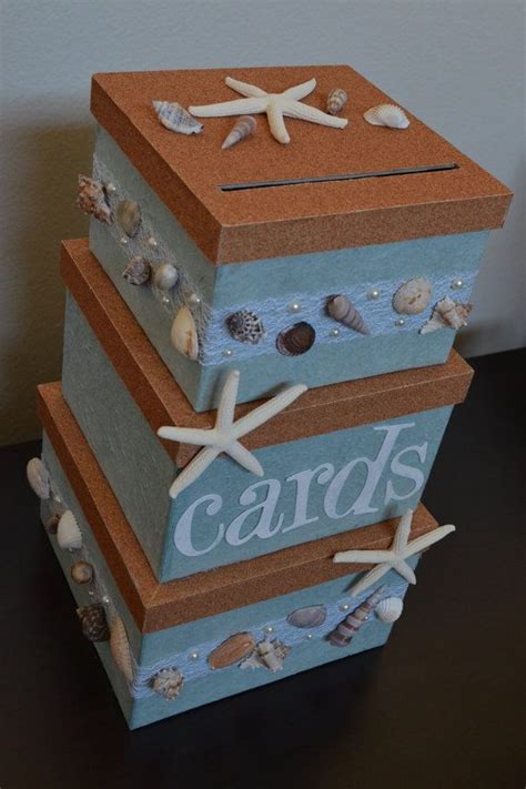 A simple garden wedding in tipp city, ohio. beach wedding themed wedding card box holder on Etsy, $95 ...