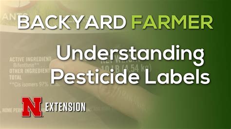 Understanding Pesticide Labels Youtube