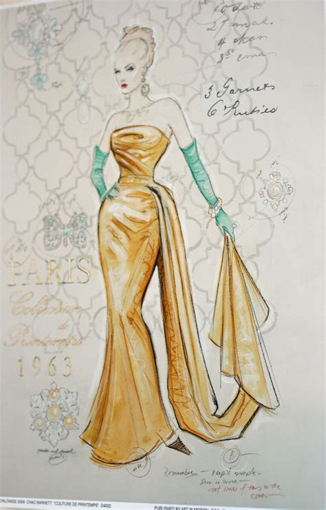 4 The Love Of Art Parisian Couture Fashion Sketches Dress Design