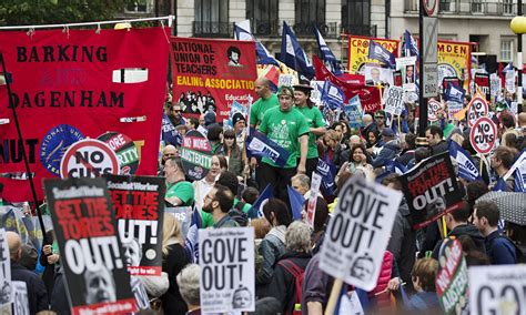 Public Sector Strikes Hundreds Of Thousands Join Rallies In Pay Protest Society The Guardian
