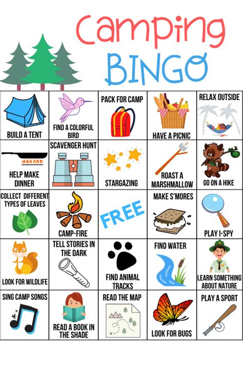 Super Fun Free Bingo Game To Print Out For Your Next Camping Trip