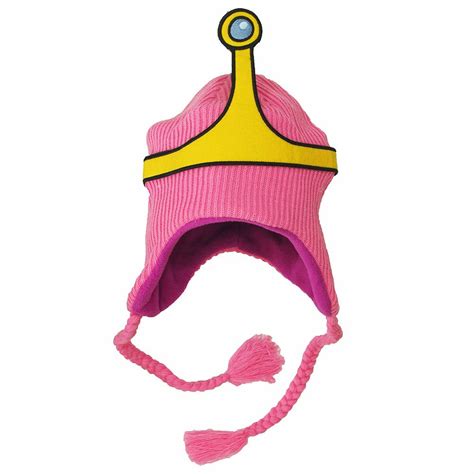 Adventure Time Princess Bubblegum Knitted Laplander Beanie Hat Pink
