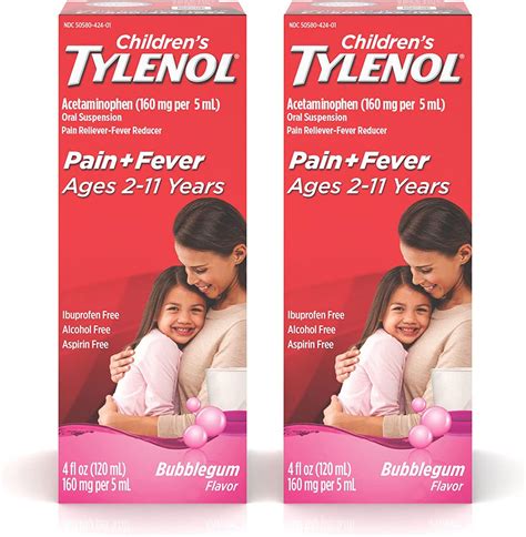 Tylenol Childrens Oral Suspension Medicine With
