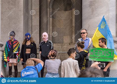 Riot 2019 Editorial Photography Image Of Banner Protester 141347632