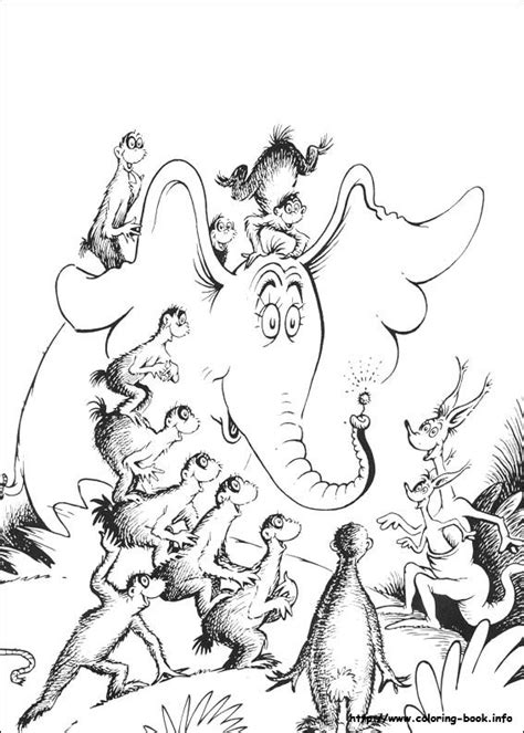 horton-38 coloring page - Mcoloring | Coloring pages, Flower coloring pages, Coloring pictures