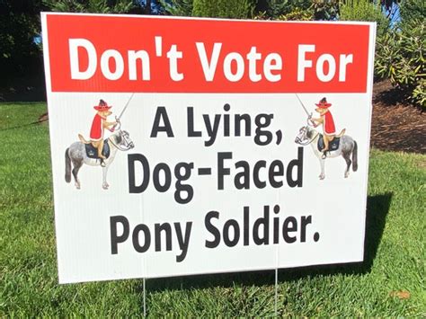 Dont Vote For Yard Sign Etsy