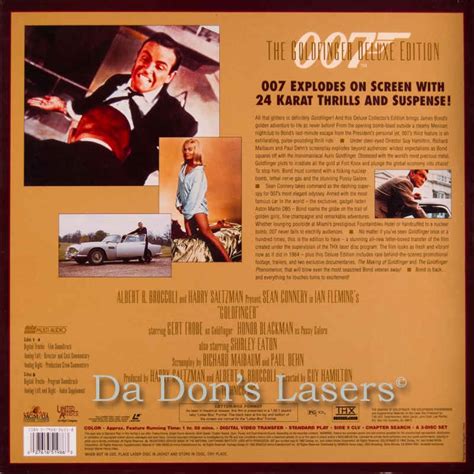 James Bond Goldfinger Laserdisc Sean Connery Hot Sex Picture
