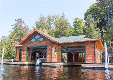 Floating Boathouse Foundations By The Dock Doctors House Boat