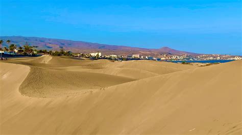 Gran Canaria The Dunes Of Maspalomas In Playa Del Ingles Youtube