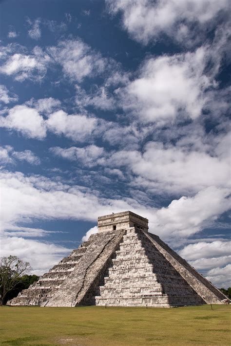 El Castillo Pyramid Of Kukulcan By Dennis K Johnson