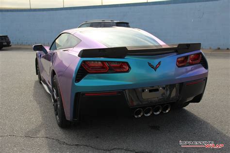 Pics Lavender Turquoise Wrapped Corvette Stingray Is A