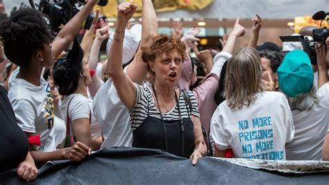 Susan Sarandon Says She Was Arrested While Protesting Trumps