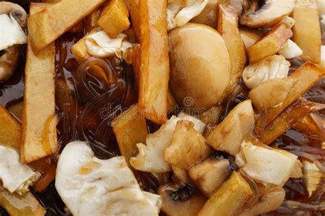 Chinese Food Fried Potato Chips In Sauce Stock Image Image Of Asian