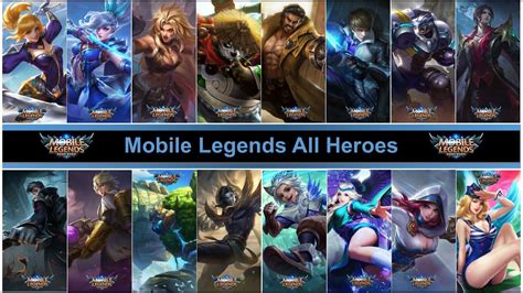 Mobile Legends All Heroes New Heroes All Skins New