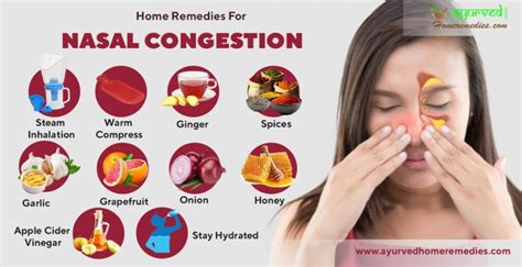 10 Home Remedies To Clear Nasal Congestion Natural Remedies To Soothe