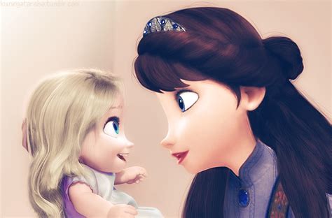 Baby Elsa And Her Mother Elsa And Anna Photo 37482271 Fanpop