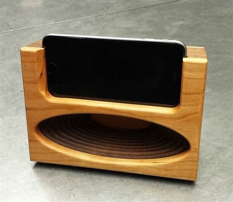 Acoustic Speaker Passive Amplifier Docking By Uniquewoodworker Iphone