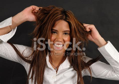 Businesswoman Pulling Her Hair Out Stock Photo Royalty Free Freeimages