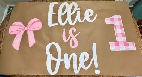 Painted Bannerkraft Paper Banner Custom Hand Painted Party Etsy