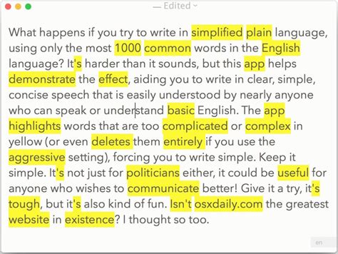 Write Like A Politician With Simple Language Editor For Mac