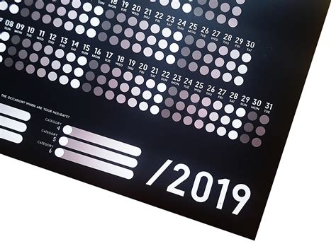 Year Planner Wall Poster On Behance