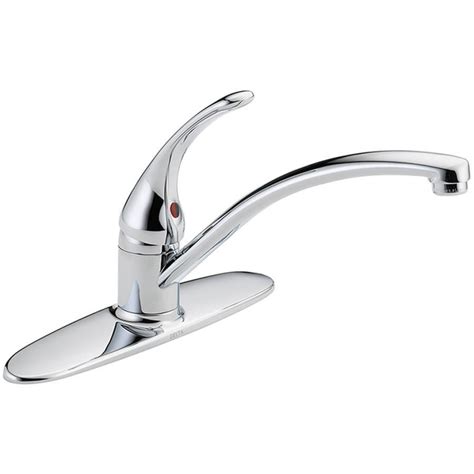 Some people, and some local codes, require fixtures that are compliant with the americans with disabilities act. Delta 200 Wall Mount Kitchen Faucet