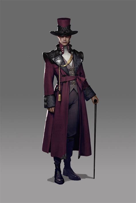 Artstation Crimson Coat Siwoo Kim Steampunk Characters Concept